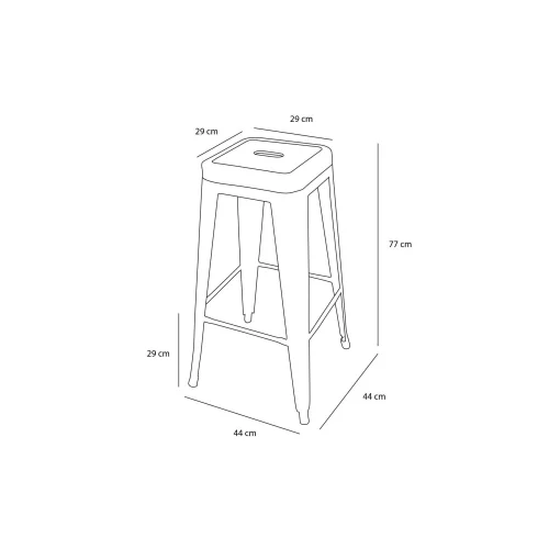 TABURETE JOSEPHINE BLANCO MADERA TABURETE JOSEPHINE BLANCO MADERA