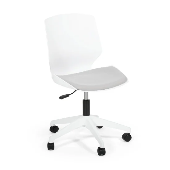 SILLA DE OFICINA LAWRENCE CON RUEDAS BLANCO