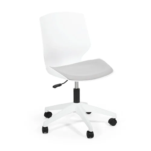 SILLA DE OFICINA LAWRENCE CON RUEDAS BLANCO