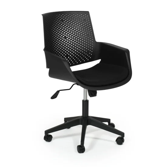 SILLA DE OFICINA CLIFFORD CON RUEDAS NEGRO