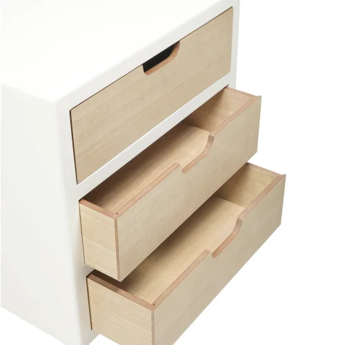 MESITA DE NOCHE 3 CAJONES MALOKAI MESITA DE NOCHE 3 CAJONES MALOKAI