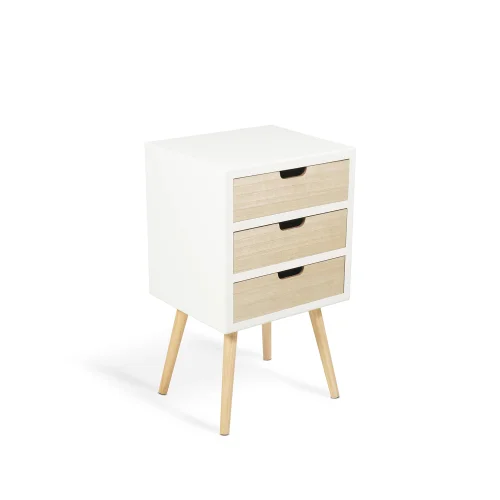 MESITA DE NOCHE 3 CAJONES MALOKAI MESITA DE NOCHE 3 CAJONES MALOKAI