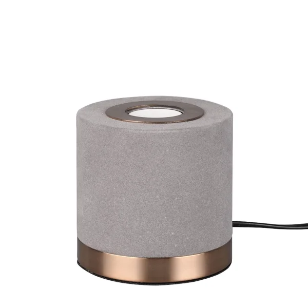 LÁMPARA DE MESA GANNICUS SAMT GRIS E27