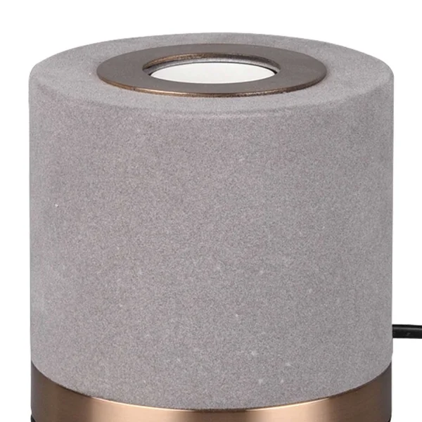 LÁMPARA DE MESA GANNICUS SAMT GRIS E27