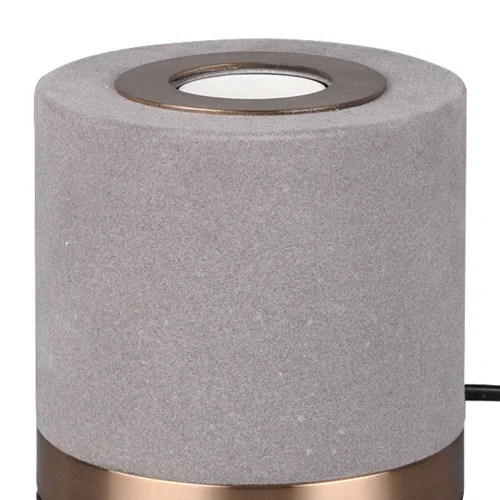 LÁMPARA DE MESA GANNICUS SAMT GRIS E27