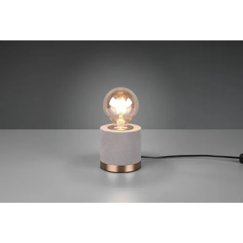 LÁMPARA DE MESA GANNICUS SAMT GRIS E27