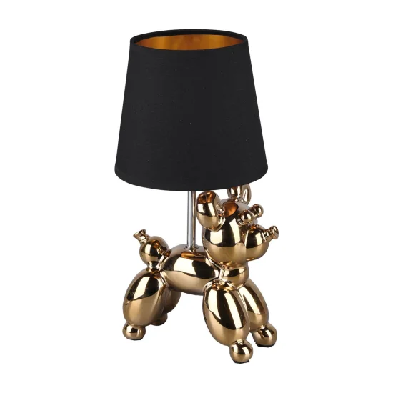 LÁMPARA DE MESA LUCKY CERÁMICA ORO E14 2