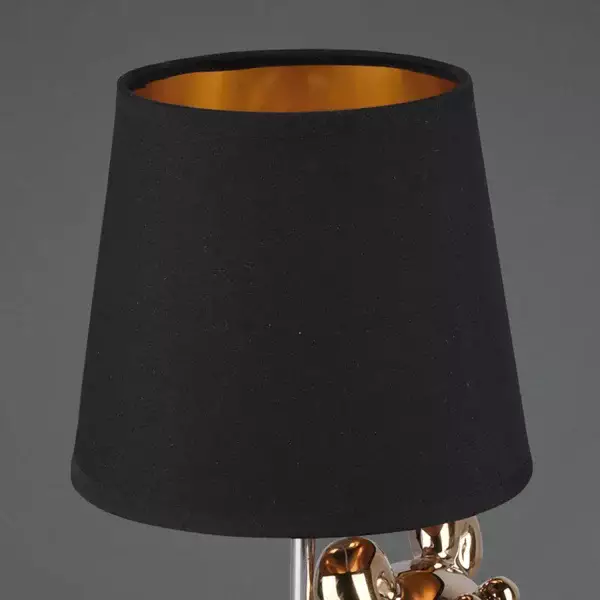 LÁMPARA DE MESA LUCKY CERÁMICA ORO E14 LÁMPARA DE MESA LUCKY CERÁMICA ORO E14