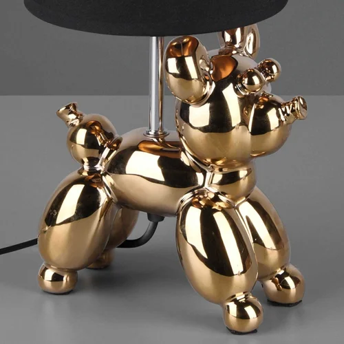 LÁMPARA DE MESA LUCKY CERÁMICA ORO E14 LÁMPARA DE MESA LUCKY CERÁMICA ORO E14