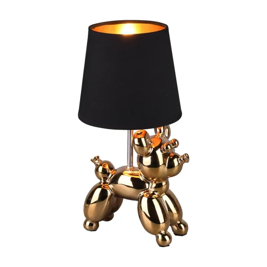 LÁMPARA DE MESA LUCKY CERÁMICA ORO E14