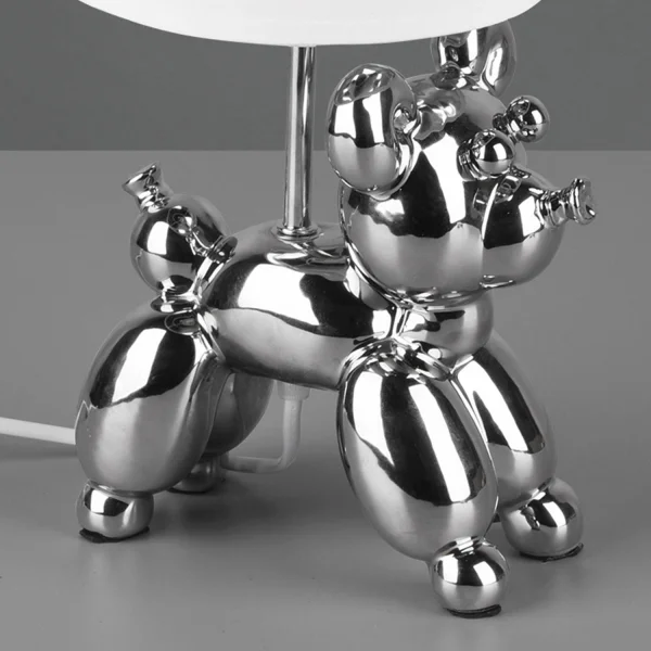 LÁMPARA DE MESA LUCKY CERÁMICA PLATA E14