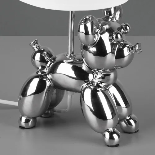 LÁMPARA DE MESA LUCKY CERÁMICA PLATA E14