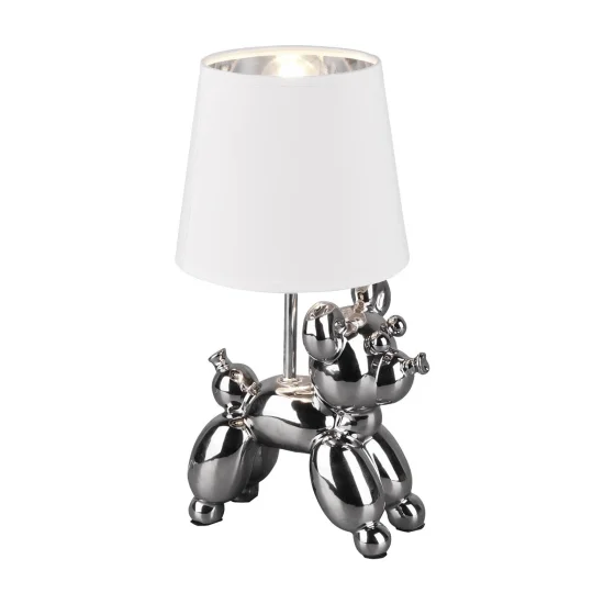 LÁMPARA DE MESA LUCKY CERÁMICA PLATA E14
