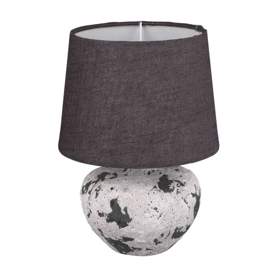 LÁMPARA DE MESA CONNIE CERÁMICA GRIS E14 18 CM 2