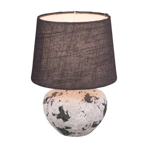 LÁMPARA DE MESA CONNIE CERÁMICA GRIS E14 18 CM