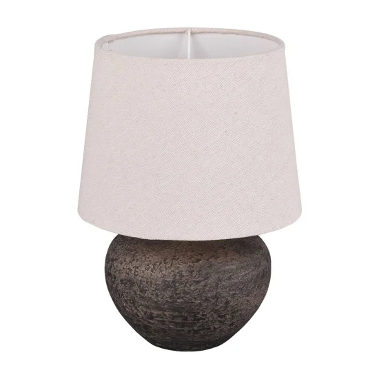LÁMPARA DE MESA ASHANTI CERÁMICA MARRÓN E14 2