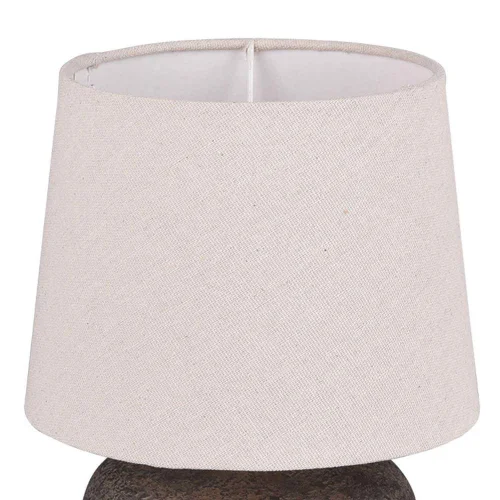 LÁMPARA DE MESA ASHANTI CERÁMICA MARRÓN E14