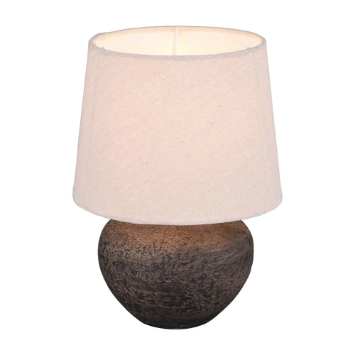 LÁMPARA DE MESA ASHANTI CERÁMICA MARRÓN E14