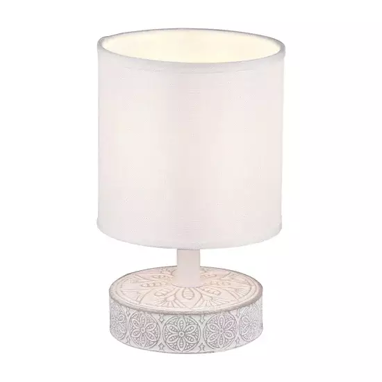 LÁMPARA DE MESA NEKANE CERÁMICA BLANCO E14