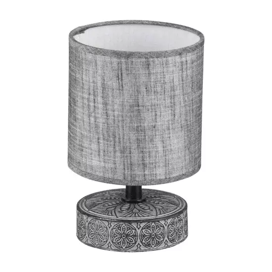 LÁMPARA DE MESA NEKANE CERÁMICA GRIS E14 2