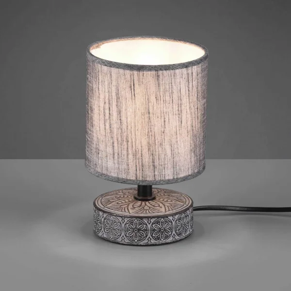 LÁMPARA DE MESA NEKANE CERÁMICA GRIS E14