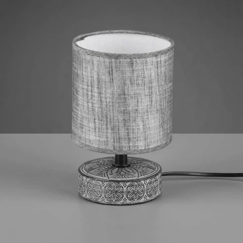 LÁMPARA DE MESA NEKANE CERÁMICA GRIS E14 LÁMPARA DE MESA NEKANE CERÁMICA GRIS E14