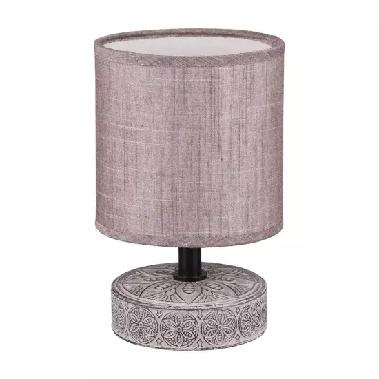 LÁMPARA DE MESA NEKANE CERÁMICA MARRÓN E14 2