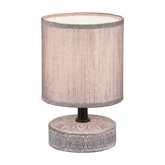 LÁMPARA DE MESA NEKANE CERÁMICA MARRÓN E14