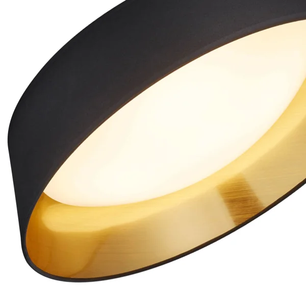 PLAFÓN DE TECHO LED WENDY 18W 3000K NEGRO