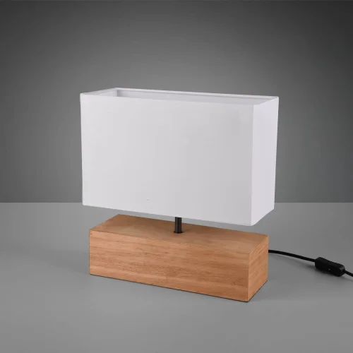 LÁMPARA DE MESA SIGRID MADERA NATURAL E27