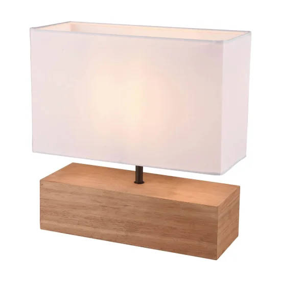 LÁMPARA DE MESA SIGRID MADERA NATURAL E27 2