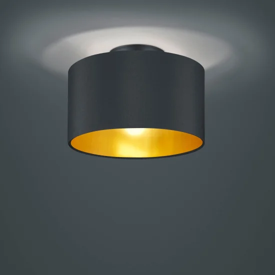PLAFÓN MIDDLETON 2 LUCES NEGRO E14 2