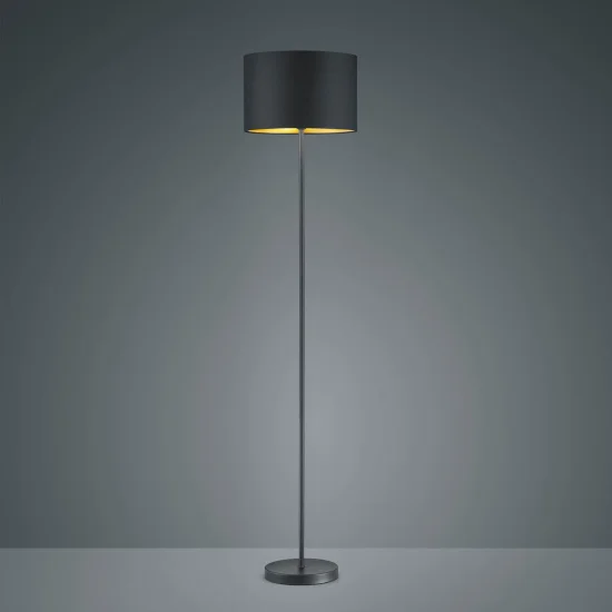 LÁMPARA DE PIE MIDDLETON NEGRO E27 2