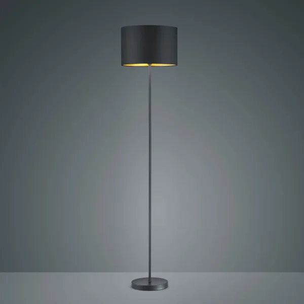 LÁMPARA DE PIE MIDDLETON NEGRO E27