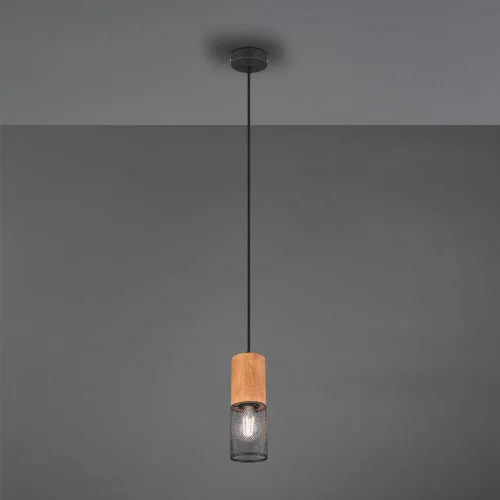 LÁMPARA 1 LUZ METAL NEGRO E27 MILLER