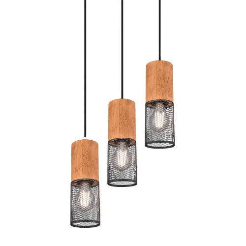 LÁMPARA 3 LUCES METAL NEGRO E27 MILLER LÁMPARA 3 LUCES METAL NEGRO E27 MILLER