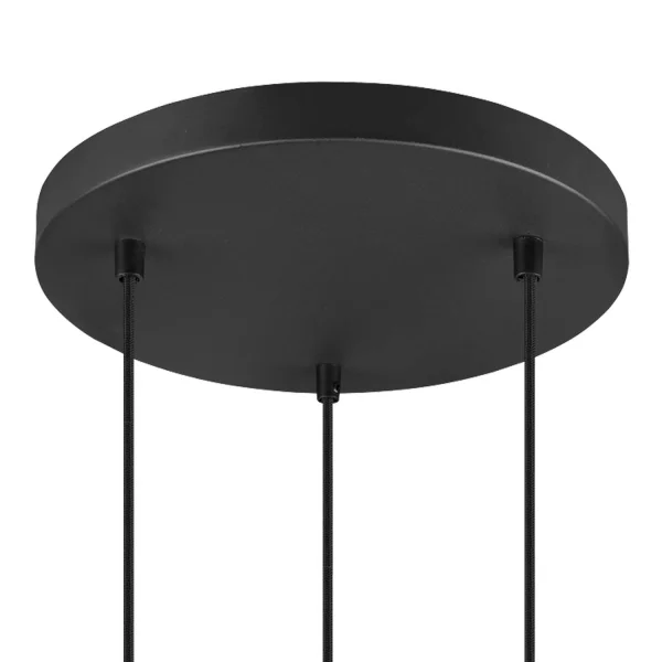 LÁMPARA 3 LUCES METAL NEGRO E27 MILLER LÁMPARA 3 LUCES METAL NEGRO E27 MILLER