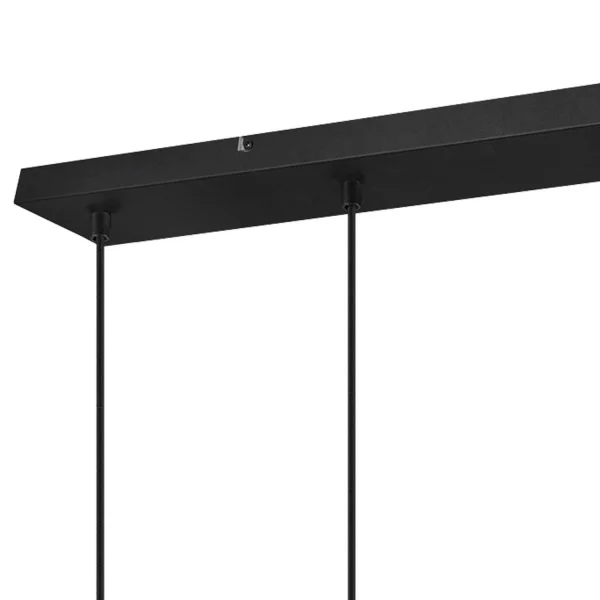 LÁMPARA 4 LUCES METAL NEGRO E27 MILLER