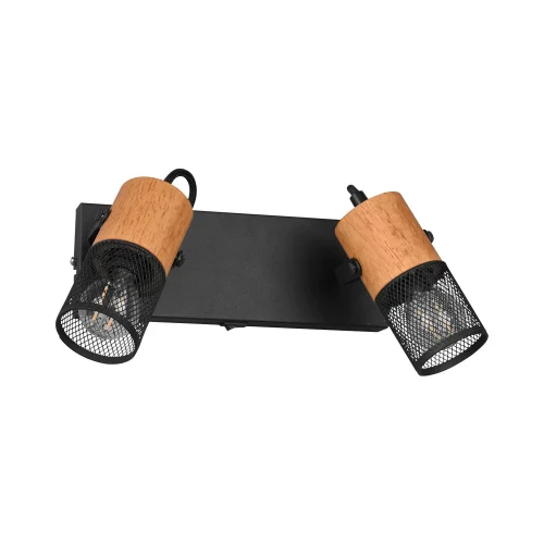 FOCO 2 LUCES METAL NEGRO E14 MILLER FOCO 2 LUCES METAL NEGRO E14 MILLER