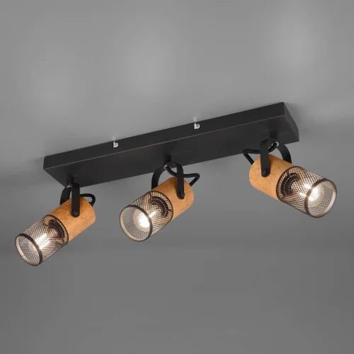 FOCO 3 LUCES METAL NEGRO E14 MILLER FOCO 3 LUCES METAL NEGRO E14 MILLER