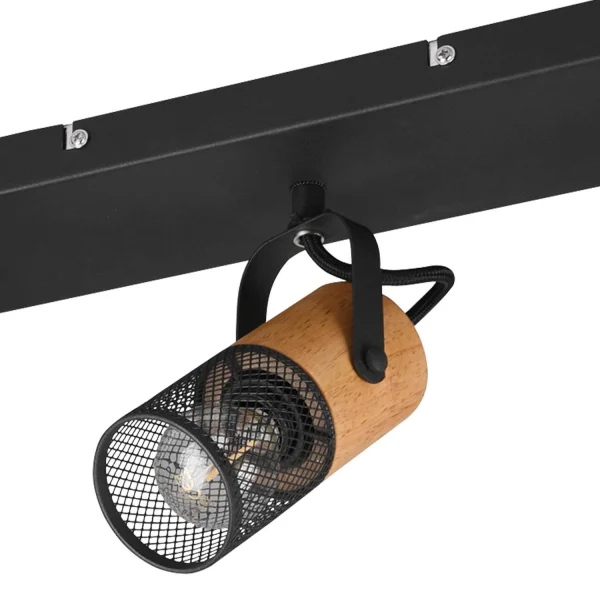 FOCO 3 LUCES METAL NEGRO E14 MILLER FOCO 3 LUCES METAL NEGRO E14 MILLER