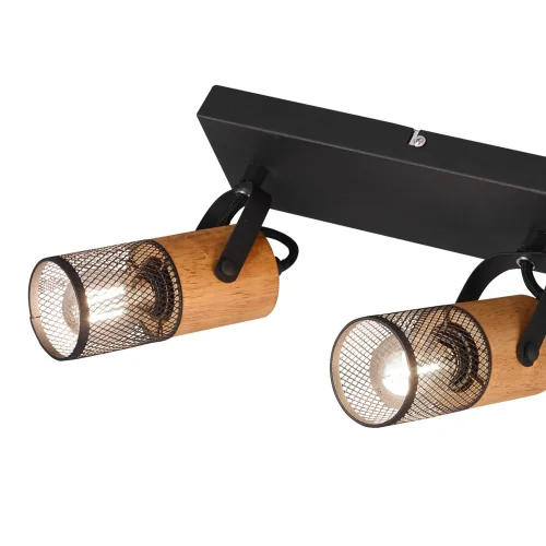 FOCO 3 LUCES METAL NEGRO E14 MILLER FOCO 3 LUCES METAL NEGRO E14 MILLER