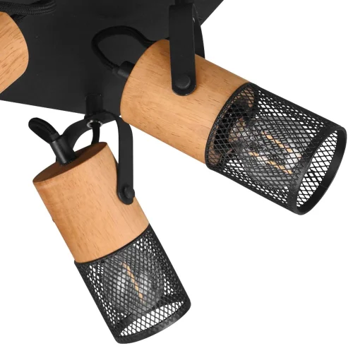 PLAFÓN 4 LUCES METAL NEGRO E14 MILLER PLAFÓN 4 LUCES METAL NEGRO E14 MILLER