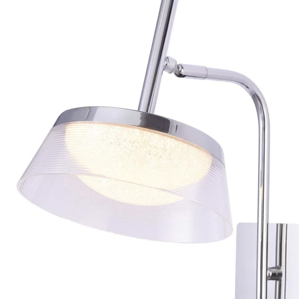 APLIQUE DE PARED LED 9W 4000K ACERO CROMADO ATENEA APLIQUE DE PARED LED 9W 4000K ACERO CROMADO ATENEA