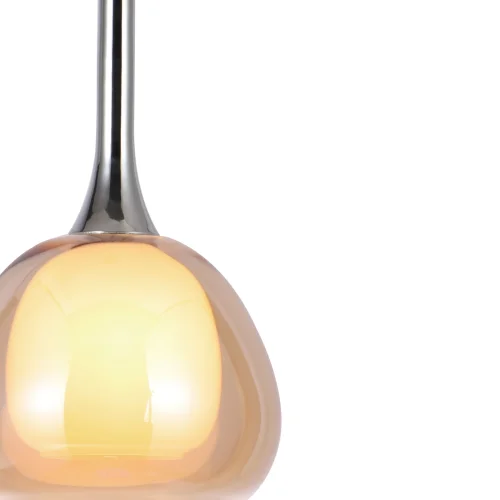 LÁMPARA DE TECHO 1 LUZ CRISTAL EXTERIOR ÁMBAR INTERIOR BLANCO Ø16,5 NOLINA