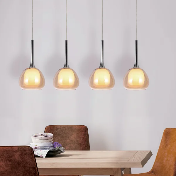 Lámpara LED de techo con 4 bombillas