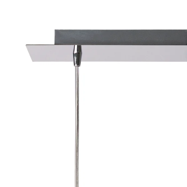 LÁMPARA DE TECHO 4 LUCES CRISTAL EXTERIOR ÁMBAR INTERIOR FUMÉ NOLINA