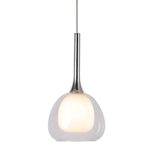 LÁMPARA DE TECHO 1 LUZ CRISTAL EXTERIOR TRANSPARENTE INTERIOR BLANCO Ø16,5 NOLINA