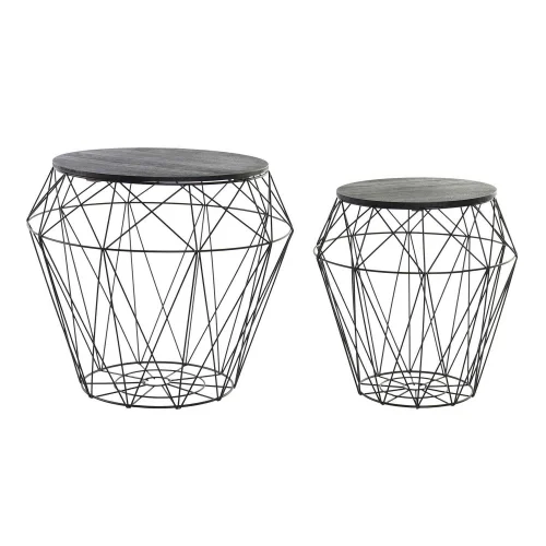 MESITA AUXILIAR SET 2 METAL EYRA