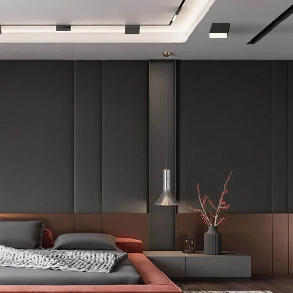 SUPERFICIE CUADRADO FIJO LED 10W 4000K  NEGRO